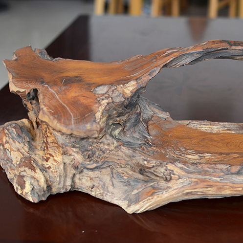 原木黄金刺摆件实木桌面装饰摆件无